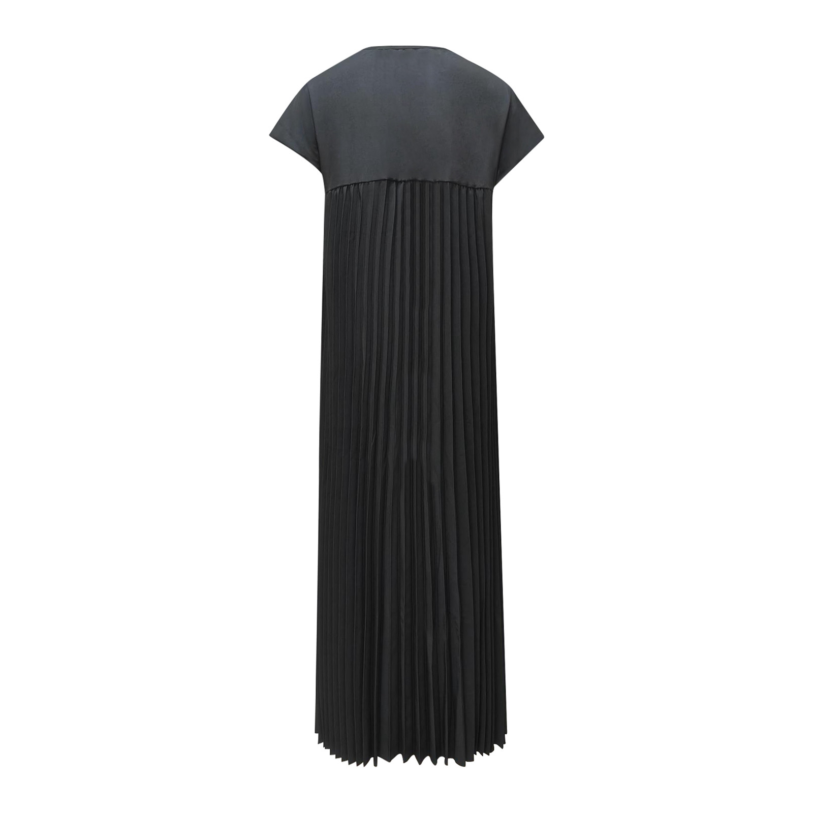 thumbnail image 5 of Vestido largo sin mangas plisado de poliéster para mujer - Cuello redondo, informal - Verano - Tallas S-XXXL, 5 of 5